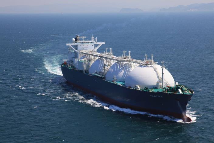 美國Cheniere公司長約首艘液化天然氣(LNG)載運抵台